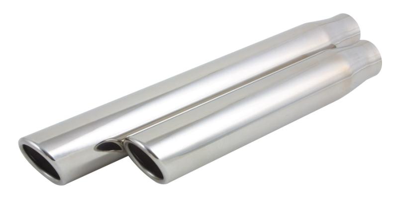 Vibrant ステンレス 丸型マフラーカッター 4インチ(約102mm) ダブルウォール アングルカット ベベルエッジ