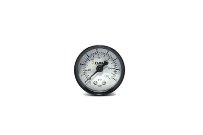 Fuelab 1.5インチ（約38.1mm）燃圧計 - EFI用 - 0-120 PSI（デュアルバー/PSIスケール）