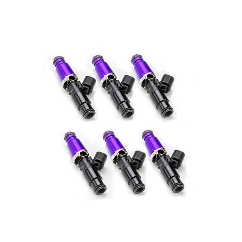 Injector Dynamics ID1050X BMW M54用インジェクター 14mmトップ（パープル）＆ボトム（ブラック）アダプターセット（6個入り）