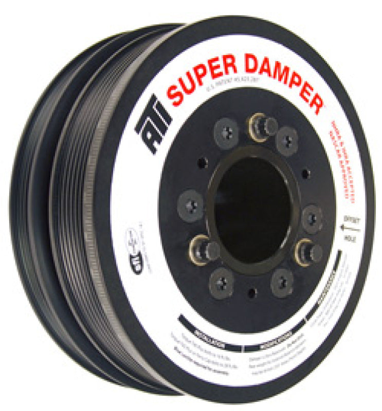 ATI ダンパー - 7.48インチ（約190mm） - アルミ製 - 8溝 & 4溝 - LS7 エンジン用（LS1/LS2 F/V ボディ対応） - アクセサリー & A/C スペーシング - 3リング