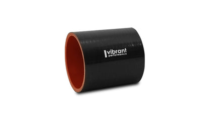 Vibrant シリコンホースカプラー ストレート 内径4.25インチ(約108mm) 長さ3インチ(約76mm) (グロスブラック)