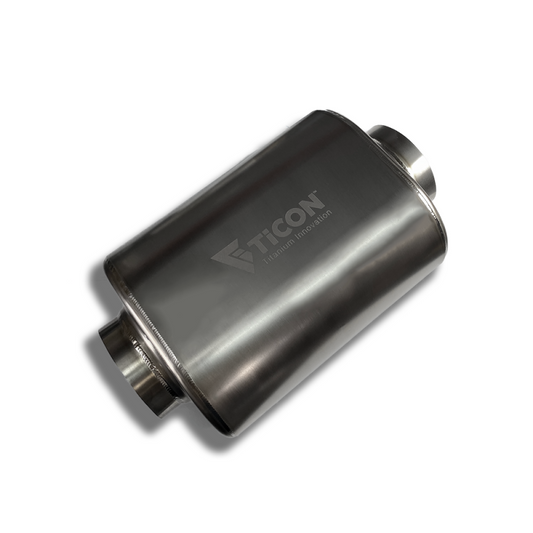 Ticon チタン ウルトラライト マフラー 入口/出口3.5インチ(約89mm) 全長17インチ(約432mm) 肉厚1mm