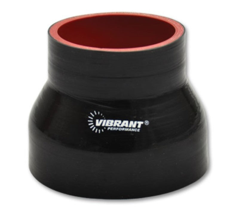 Vibrant 4層 シリコンレデューサー 3インチ(約76mm) x 2.5インチ(約64mm) 長さ4.5インチ(約114mm) (ブラック)