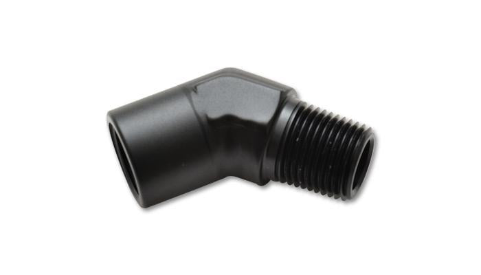 Vibrant 3/8NPT メス→オス 45度 パイプアダプターフィッティング