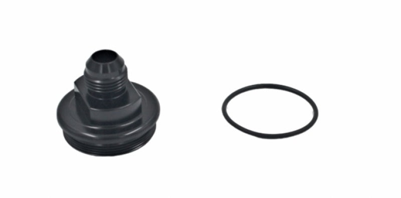 Fuelab 交換用フィルターキャップ -10AN イン - ブラック