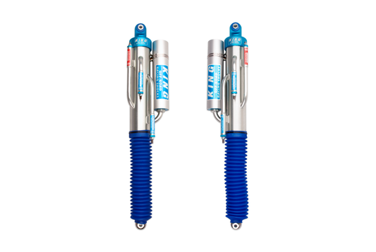 King Shocks 10-14年式フォードF150ラプター4WD リア 3.0インチ（約76.2mm）直径 3チューブバイパスピギーバックショック（ペア）