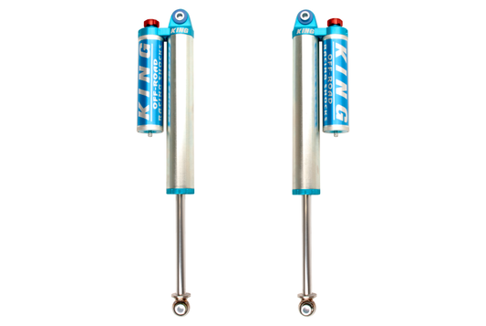 King Shocks 2011年以降シボレー シルバラード 2500/3500/HD リア 2.5インチ径 ピギーバックリザーバーショック 調整式（ペア）
