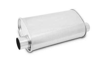 Vibrant StreetPower オーバルマフラー 5x9x15インチ(約127x229x381mm) 入口/出口2.5インチ(約64mm) (オフセット/オフセット 同側)