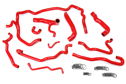HPS シリコン ホース キット - ラジエーターおよびヒーター ホース 57-1552-RED