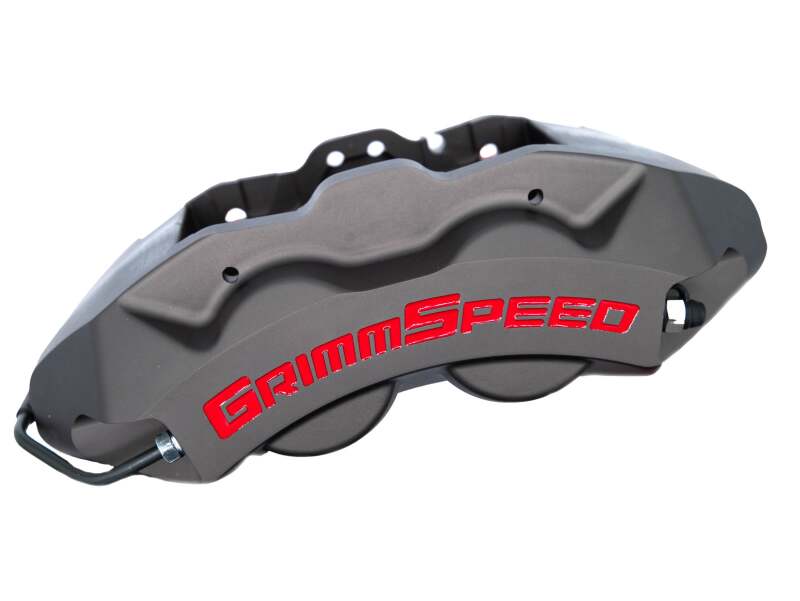 GrimmSpeed 4ポットブレーキキャリパーキット ガンメタグレー(340mmローター用) | スバル 2002-2021年 WRX / 2004-2021年 STI