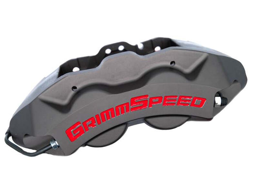 GrimmSpeed 4ポットブレーキキャリパーキット ガンメタグレー(340mmローター用) | スバル 2002-2021年 WRX / 2004-2021年 STI