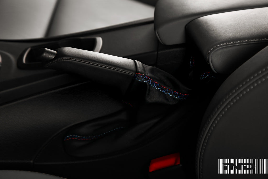 iND e9x m3 custon tri stitch leather e brake boot - iND Distribution