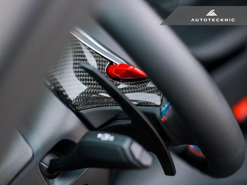 AutoTecknic f90 m5 carbon steering wheel top cover - iND Distribution