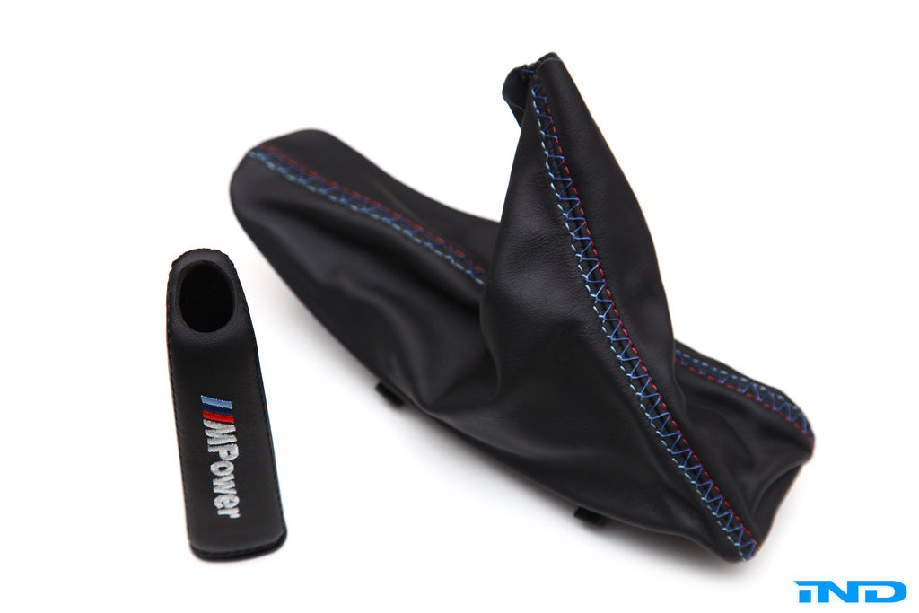 iND e9x m3 custon tri stitch leather e brake boot - iND Distribution