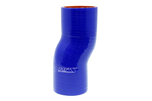 HPS 内径 2.5インチ(63mm)、長さ 6インチ(152mm)、 耐高温 4 層強化シリコン オフセット カプラー ホース ブルー (内径 63mm、長さ 152mm)