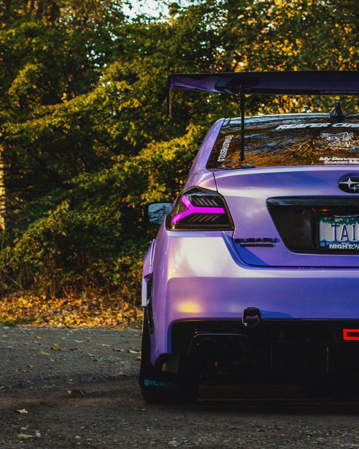 OLM Y-Spec LEDテールランプ（スモークレンズ ホワイトオプティック w/RGB）- 2015-2021 WRX / STI