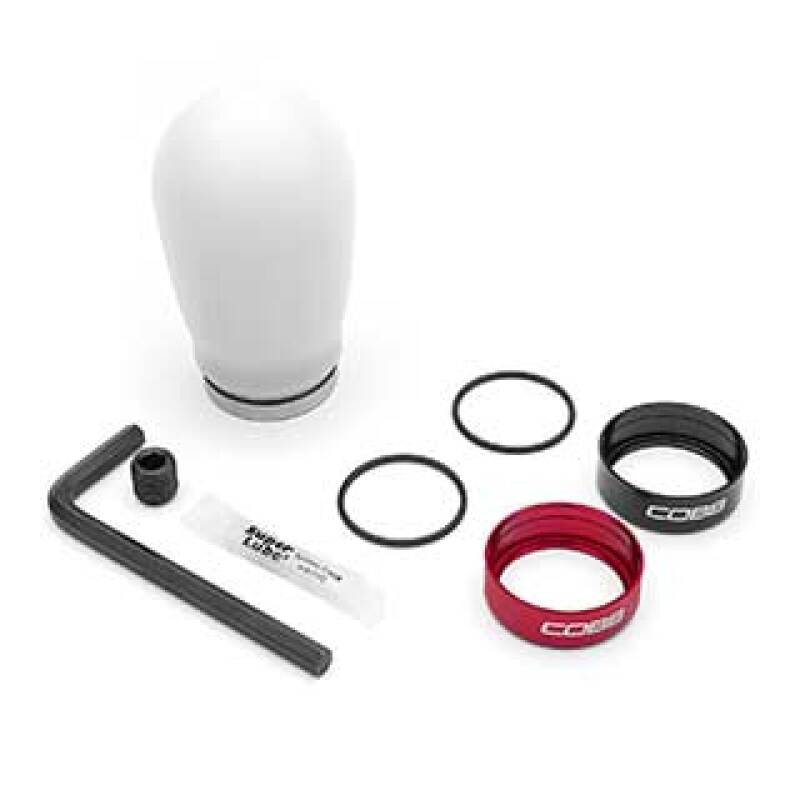 Cobb Tuning 04-23 Volkswagen Golf GTI / 14-24 Volkswagen Golf R トール ウェイト付き シフトノブ - ホワイト
