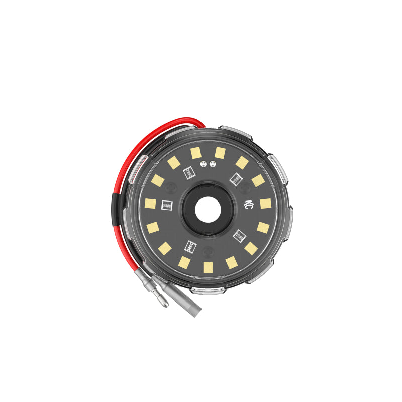 KC HiLiTES Cyclone V2 2.2インチ LED アクセサリーライト 5W フラッドビーム（シングル）- クリアレンズ