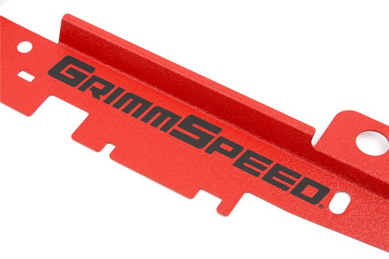 GrimmSpeed ツールトレイ付きラジエーターシュラウド レッド(縮み塗装) | スバル 2005-2009年 レガシィ / アウトバック