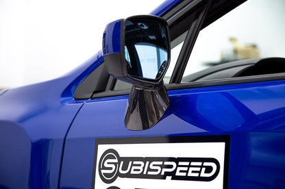 OLM LE ドライカーボンファイバー ロアミラーマウントカバー - 2015-2021 スバル WRX / STI / 2015-2017 クロストレック
