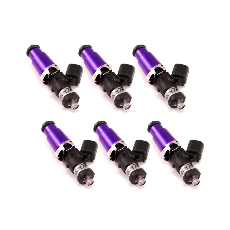 Injector Dynamics 1750-XDS - 60mm 長さ - 14mm パープルトップ - Denso ロワークッション（6本セット）