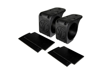 KC HiLiTES ユニバーサル チューブクランプ ライトマウントブラケットセット / 2.75インチ（約69.9mm）から3インチ（約76.2mm）バー用（ペア）
