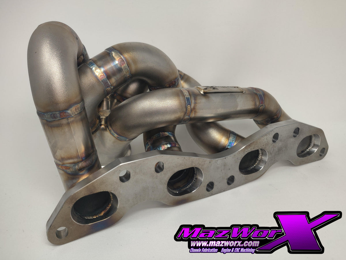 Mazworx - SR20DET/VE FR車用(縦置きエンジン) ボトムマウントターボマニホールド G25 (70010)
