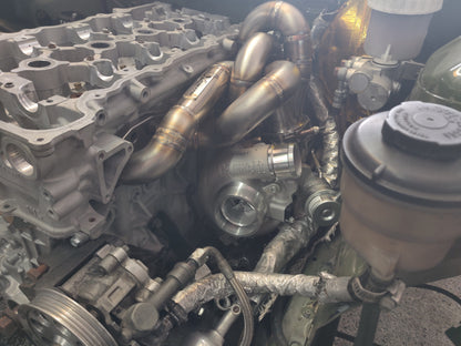 Mazworx - SR20DET/VE FR車用(縦置きエンジン) ボトムマウントターボマニホールド G25 (70010)