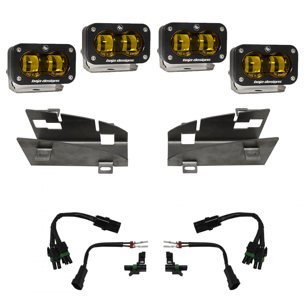 Baja Designs Dodge/Ram デュアル S2 SAE フォグポケットライトキット - Ram 2019-22 1500 Rebel; 2021-22 1500 TRX