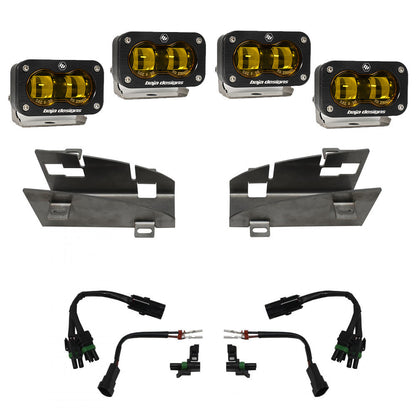 Baja Designs Dodge/Ram デュアル S2 SAE フォグポケットライトキット - Ram 2019-22 1500 Rebel; 2021-22 1500 TRX
