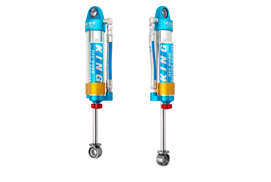 King Shocks 96-04 トヨタ タコマ（6穴）リア 2.5インチ径ピギーホースリザーバーショック 調整機能付き（ペア）