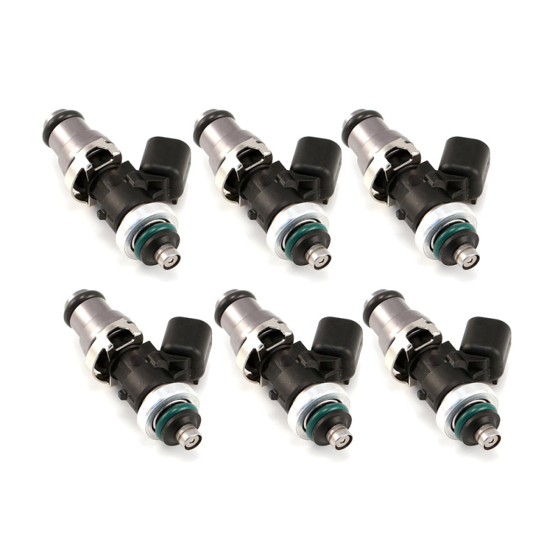 Injector Dynamics 1050-XDSインジェクター 14mm（グレー）アダプタートップ GTRロワースペーサー（6個セット）