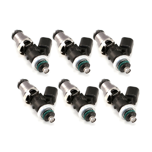 Injector Dynamics 1050-XDSインジェクター 14mm（グレー）アダプタートップ GTRロワースペーサー（6個セット）