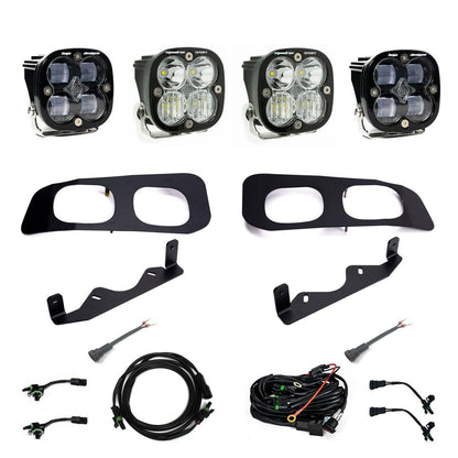 Baja Designs 2023-2024年式フォード スーパーデューティー用 Squadron SAE Sport／Pro デュアルフォグポケットライトキット - クリアまたはアンバー