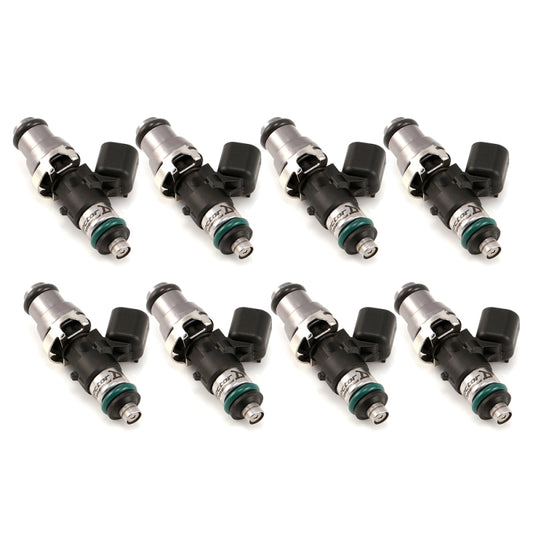 Injector Dynamics 2600-XDS インジェクター - 長さ48mm - 14mmトップ - 14mmボトムアダプター付き（8個セット）