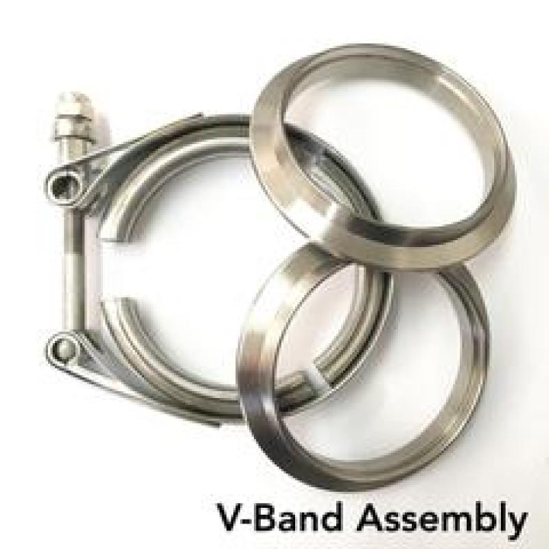 Ticon チタン Vバンドクランプセット 外径2インチ(約51mm) (フランジ2個+クランプ1個)