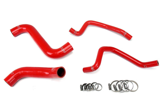 HPS シリコン ホース キット - ラジエーターおよびヒーター ホース 57-1810-RED
