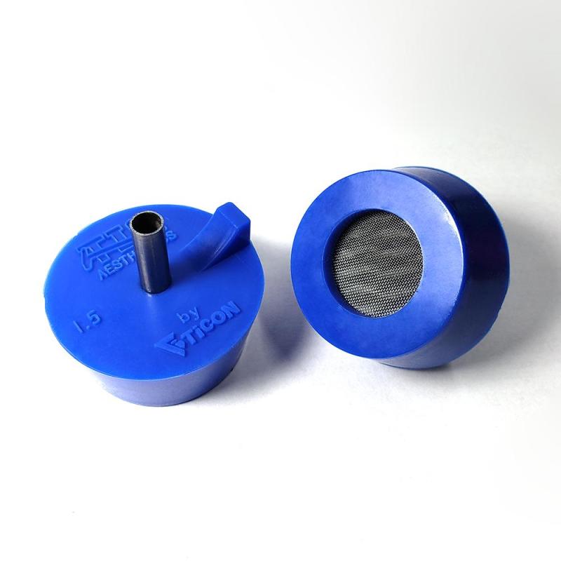 Ticon Tig Aesthetics シリコン バックシールド用パージプラグ 1.5インチ(約38mm)パイプ/ヘッダー用 (ブルー)