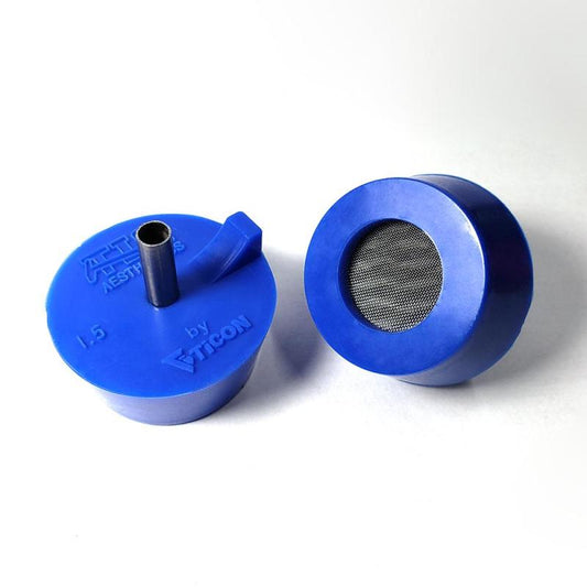 Ticon Tig Aesthetics シリコン バックシールド用パージプラグ 1.5インチ(約38mm)パイプ/ヘッダー用 (ブルー)