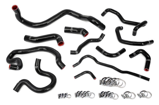 HPS シリコン ホース キット - ラジエーターおよびヒーター ホース 57-2098-BLK