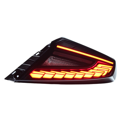 OLM Phantom-Spec LEDテールライト（スモークレンズ レッドオプティック）- 2022年以降WRX用