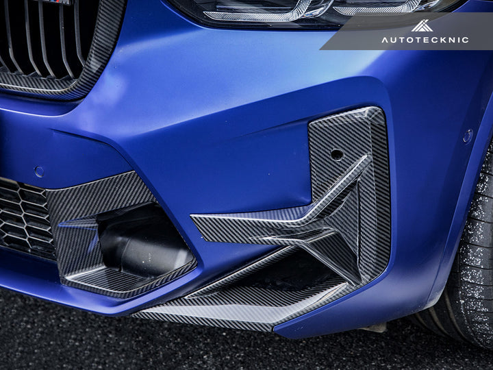 AutoTecknic F97 X3M / F98 X4M LCI カーボンフロントバンパートリムセット