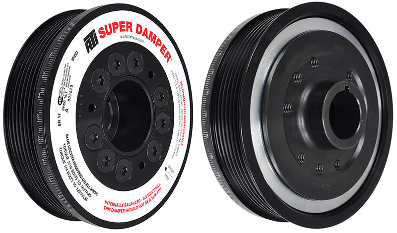 ATI ダンパー - 5.67インチ（約144mm） - アルミ製 - 6溝 - ホンダ F20 F22 対応 - 7%オーバードライブ - ストリート用 - 3リング - 1ピース