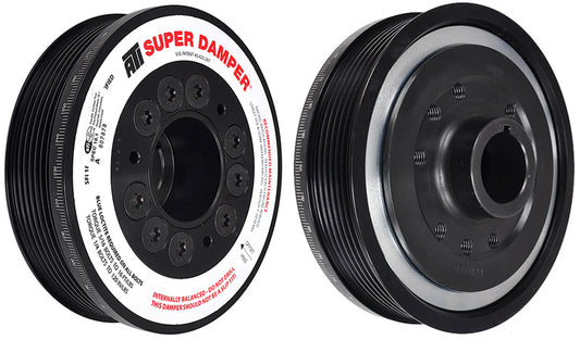 ATI ダンパー - 5.67インチ（約144mm） - アルミ製 - 6溝 - ホンダ F20 F22 対応 - 7%オーバードライブ - ストリート用 - 3リング - 1ピース