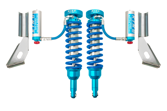 King Shocks 2010年以降 トヨタ FJ フロント 2.5インチ径（約63.5mm）コイルオーバー リモートリザーバーショック 調整機能付き（ペア）