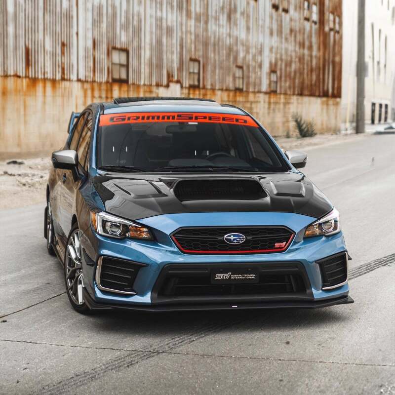 GrimmSpeed フロントガラスバナーステッカー レッド | スバル 2002年以降 WRX / STIほか