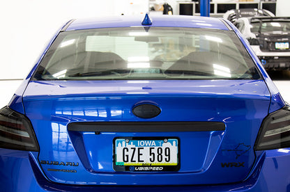 OLM ペイントマッチ トランクホールデリート OEMショートスポイラー用 - ワールドラリーブルー - 2015-2021 スバル WRX / STI