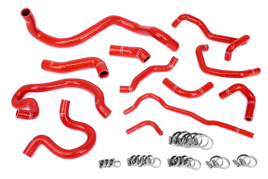 HPS シリコン ホース キット - ラジエーターおよびヒーター ホース 57-2098-RED