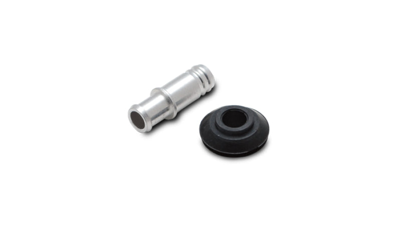 Vibrant アルミ バキュームホースフィッティング 外径10mm(2/5インチ) ラバーグロメット付