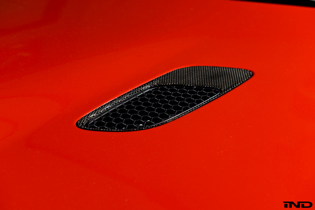 iND e9x m3 carbon fiber hood vent set - iND Distribution